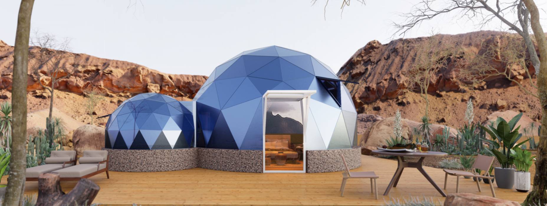 饶阳县球形智能光伏玻璃星空房